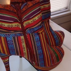 Multi color booties